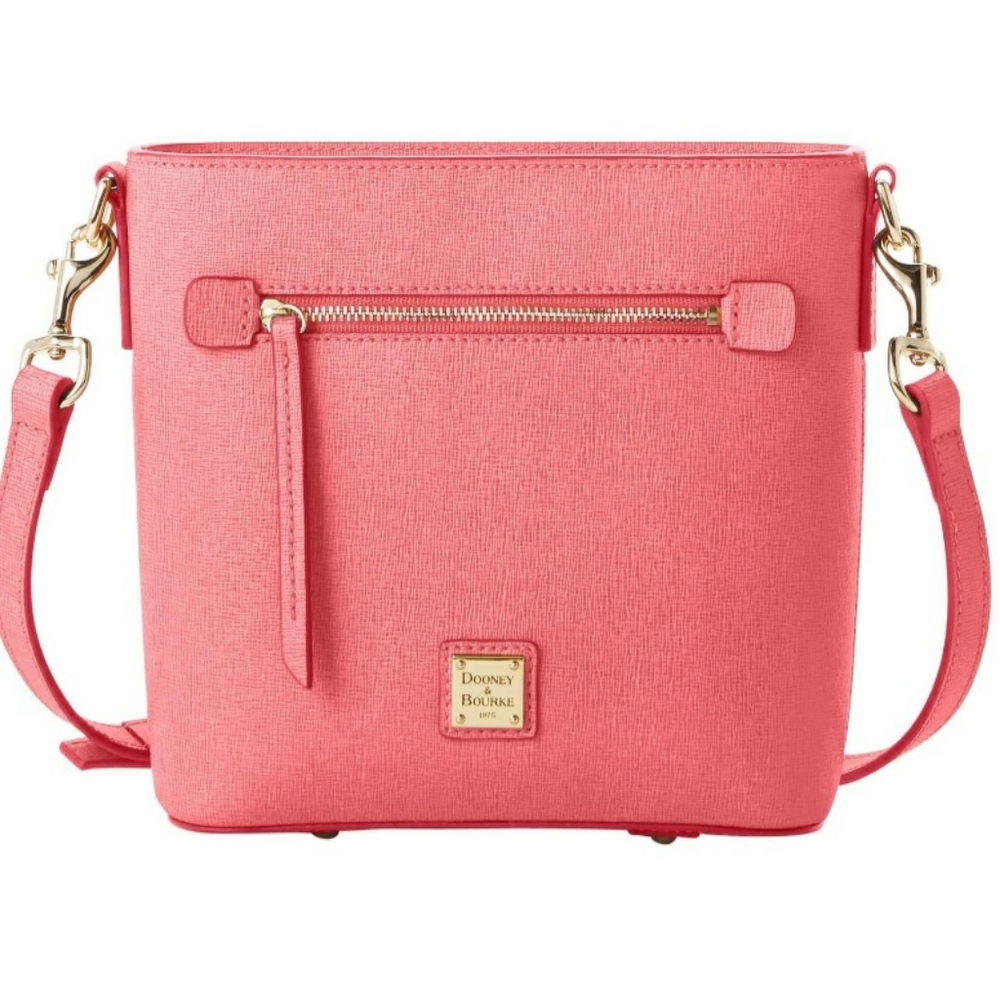 NWT Dooney & Bourke Saffiano Small Zip Crossbody